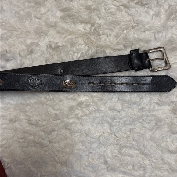 VTG Brass / Leather Belt - Picture 3 of 10